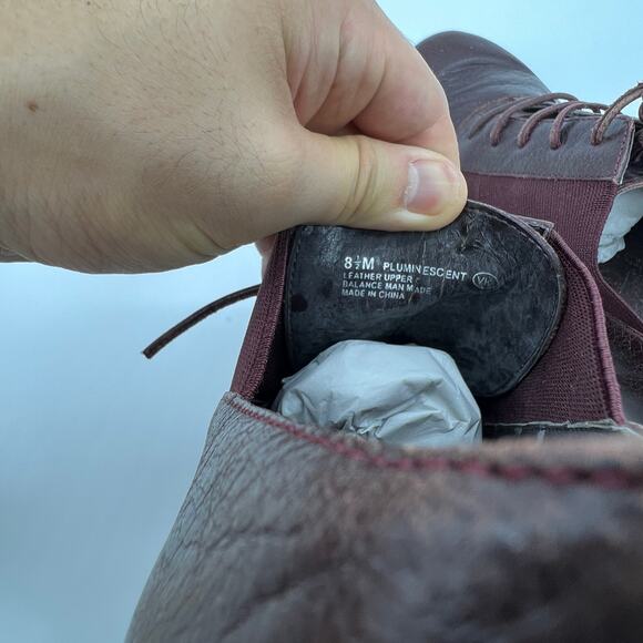 Aerosoles Ankle Heel Boots Size 8.5 Red Leather Upper - Picture 3 of 8